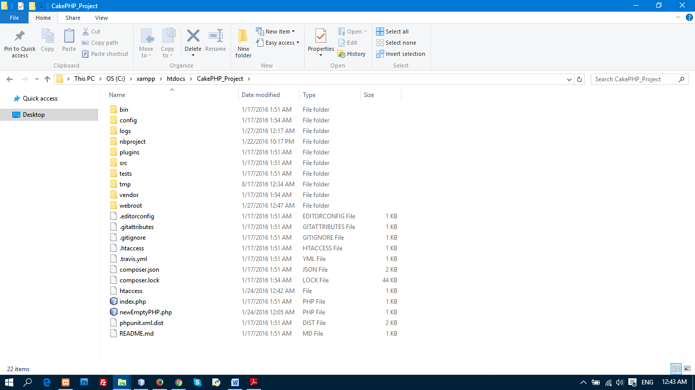File Structure CakePHP 3.x