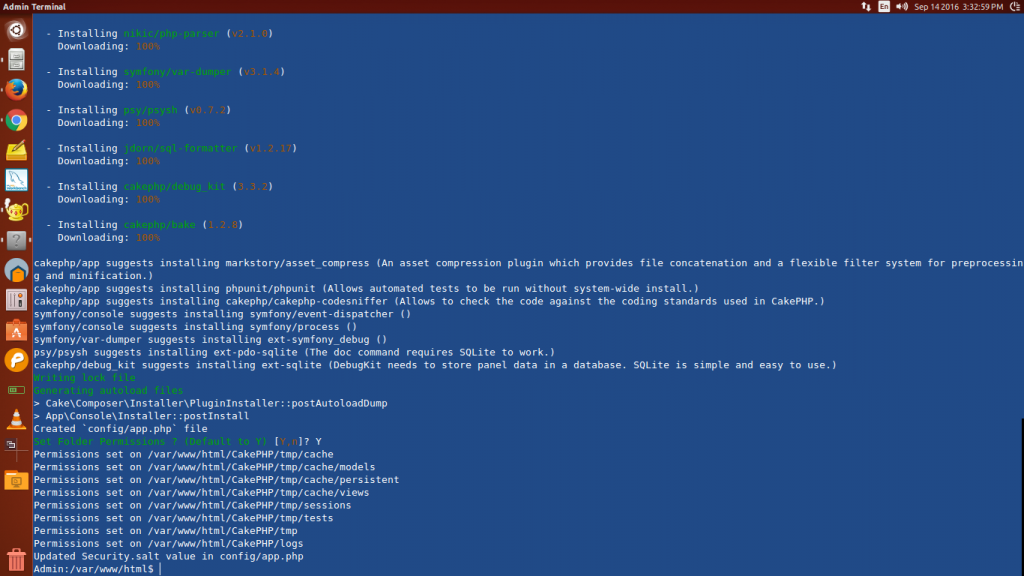 CakePHP Installation Complete