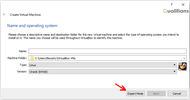 Virtual Machine Expert Mode
