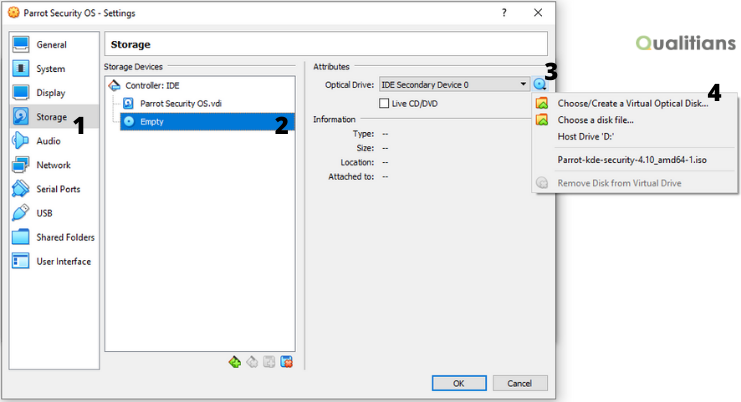 Choose Virtual Optical Disc File