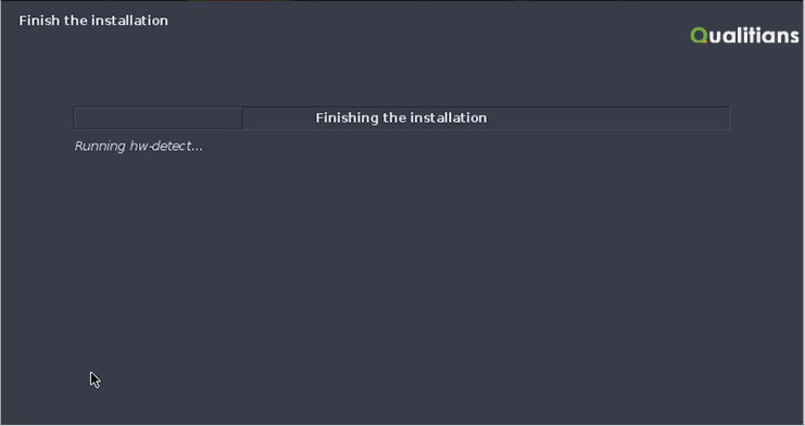 Finishing the installation