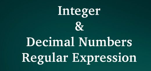 Integer and decimal number regex