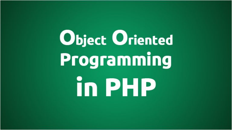 Introduction to Object Oriented Programming in PHP