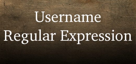 Username Regular Expression