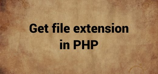 get file extension in php